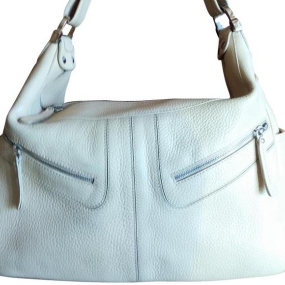 Tod's Handbags - Tod's Miky Butter Pebbled Leather Hobo Bag